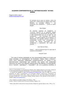 Crítica a la Mitosociología de Max Weber