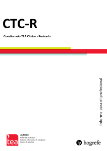 Informe CTC-R: Cuestionario TEA Cl&iacute;nico - Revisado