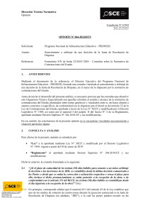 Opini&oacute;n sobre Arbitraje en Contrataciones del Estado (Per&uacute;)