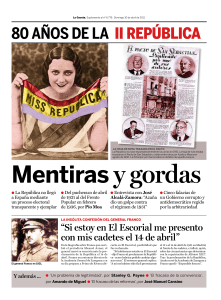 80 Aniversario II Rep&uacute;blica: Or&iacute;genes y Figuras Clave