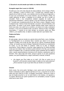 Reflexión sobre la Transfiguración de Jesús (Lucas 9:28-36)