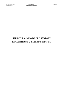 Antología del Renacimiento y Barroco Español