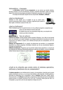 Informática: Conceptos Básicos y Actividades