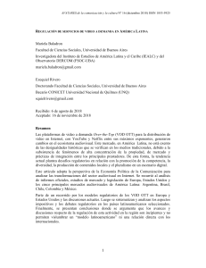 Regulaci&oacute;n VOD OTT en Am&eacute;rica Latina: Desaf&iacute;os y Pol&iacute;ticas
