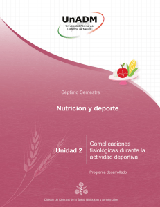 Nutrici&oacute;n y Deporte: Complicaciones Fisiol&oacute;gicas en el Deporte