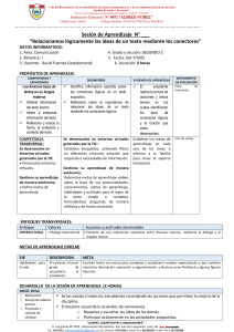 Sesión de Aprendizaje: Conectores Lógicos