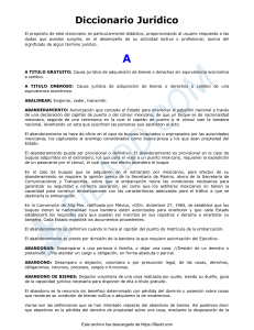 Diccionario Jur&iacute;dico: Definiciones y Conceptos Legales