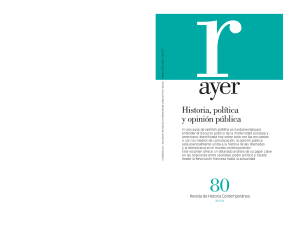Ayer: Historia, Pol&iacute;tica y Opini&oacute;n P&uacute;blica