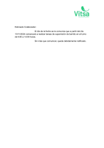 Notificación de Cambio de Tareas de Supervisión