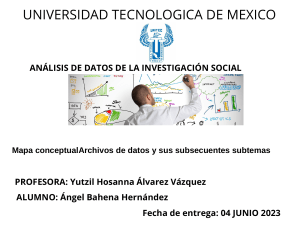 Análisis de Datos en Investigación Social: Mapa Conceptual PSPP