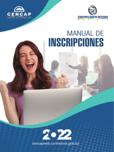 Manual de Inscripciones CENCAP: Capacitaci&oacute;n Sector P&uacute;blico