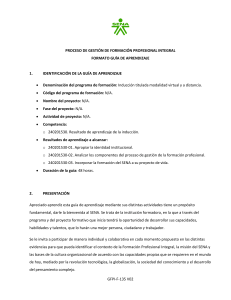 Gu&iacute;a de Aprendizaje Inducci&oacute;n Virtual SENA
