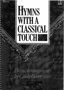 Hymns with a Classical Touch: Piano Arrangements by Cindy Berry