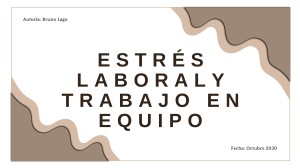Estr&eacute;s Laboral y Trabajo en Equipo: Presentaci&oacute;n