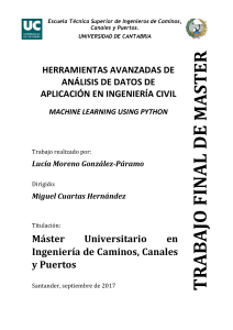 Machine Learning en Ingenier&iacute;a Civil con Python - Trabajo Fin de M&aacute;ster