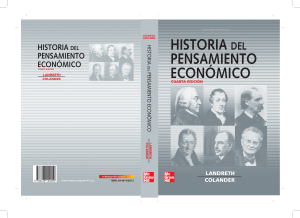 Historia del Pensamiento Económico: Libro de Texto
