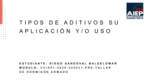 Aditivos para Hormigón: Tipos, Aplicaciones y Uso