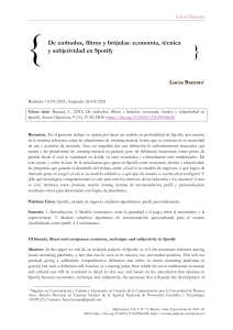 Spotify: Economía, Técnica y Subjetividad | Análisis