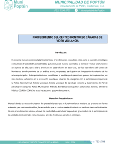 Procedimiento Centro Monitoreo C&aacute;maras de Video Vigilancia