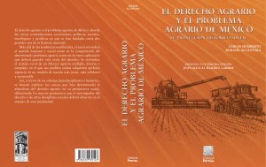 Derecho Agrario y Problema Agrario de México