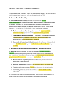 Abordaje Familiar TCA: Maudsley, MANTRA, Fairburn