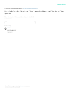 Blockchain Security: Crime Prevention & Cyber Systems