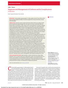 Cirrhosis Diagnosis & Management: A Medical Review