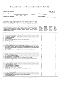 Escala de Conners para Maestros (Revisada)