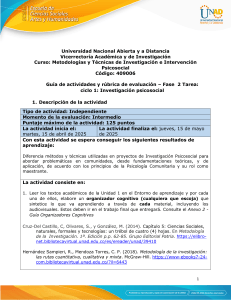 Gu&iacute;a de Investigaci&oacute;n Psicosocial - UNAD