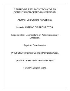 Análisis de Encuesta Carnes Rojas - CETEC Universidad