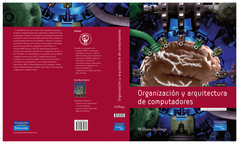 Libro de texto de Organización y Arquitectura de Computadoras