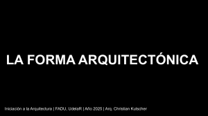 Forma Arquitect&oacute;nica: Introducci&oacute;n a la Arquitectura