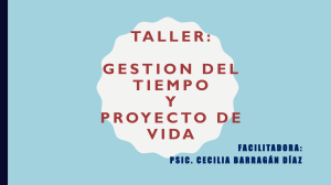 Gestión del Tiempo y Proyecto de Vida: Taller para Jóvenes