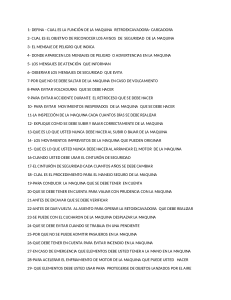 Cuestionario de Seguridad Retroexcavadora-Cargadora