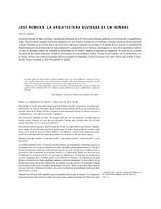 José Romero: Arquitectura olvidada y legado de un arquitecto