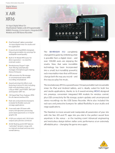 X AIR XR16 Digital Mixer Product Information