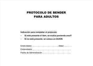 Protocolo de Bender para Adultos: Evaluación Psicológica