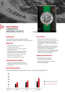 Ficha Técnica Cemento Andino Forte