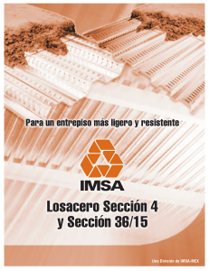 Losacero Secci&oacute;n 4: Entrepiso Ligero y Resistente