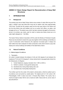 Quay Wall Reconstruction: Galle Fishery Harbor Design Report