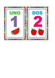 Tarjetas Did&aacute;cticas de N&uacute;meros en Espa&ntilde;ol para Ni&ntilde;os