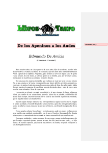 De los Apeninos a los Andes: Extracto Literario
