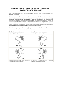 Enrollamiento de Cables en Tambores: Guía Técnica