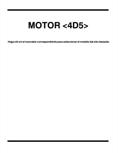 Manual de Servicio Motor 4D5