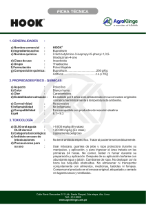 Ficha T&eacute;cnica Hook&reg;: Insecticida Buprofezin para Agricultura