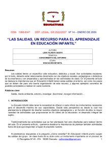 Salidas Educativas en Infantil: Aprendizaje y Entorno