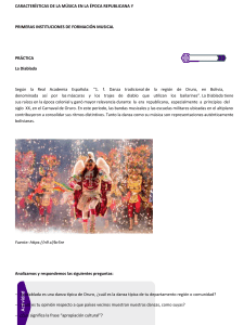 Música de la Época Republicana Boliviana y la Diablada