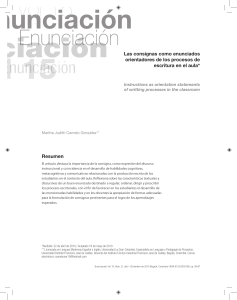 Consignas y escritura: Orientación en el aula