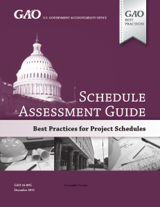 Project Schedule Assessment Guide: Best Practices