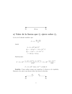 Ley de Coulomb: Cálculo de Fuerza entre Cargas
